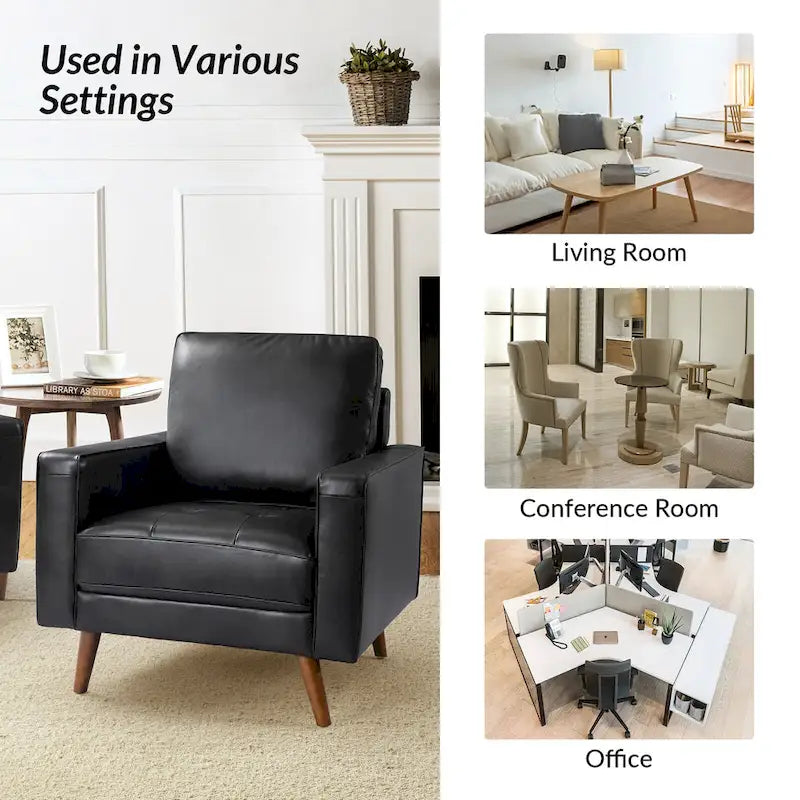 Fauteuil médiéval en cuir véritable, ensemble de deux pièces