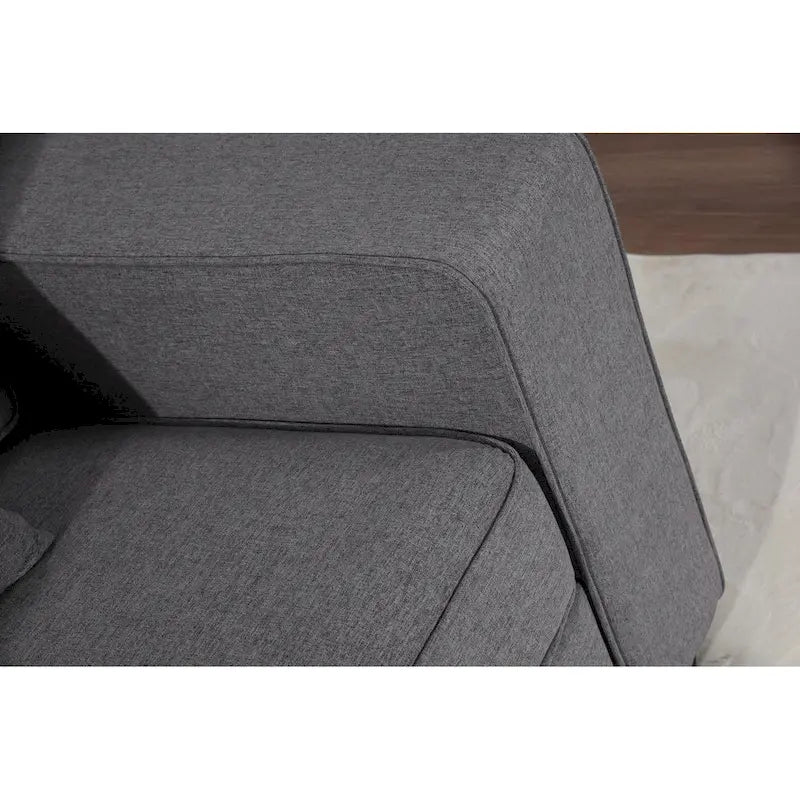 Canapé d'angle modulable avec appuie-têtes relevables