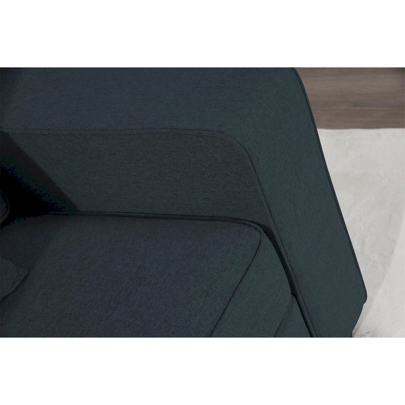 Canapé d'angle modulable avec appuie-têtes relevables