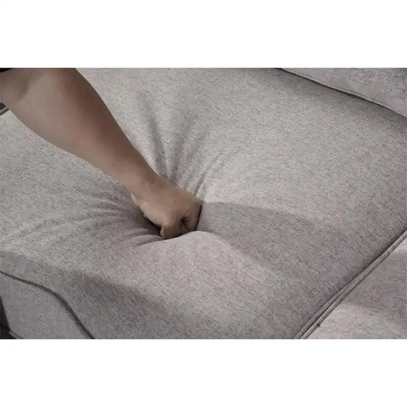 Canapé d'angle modulable avec appuie-têtes relevables