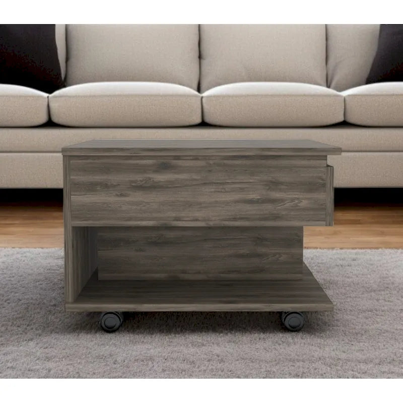 Table basse rectangulaire réglable en hauteur