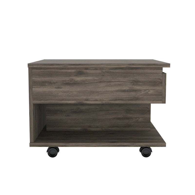 Table basse rectangulaire réglable en hauteur
