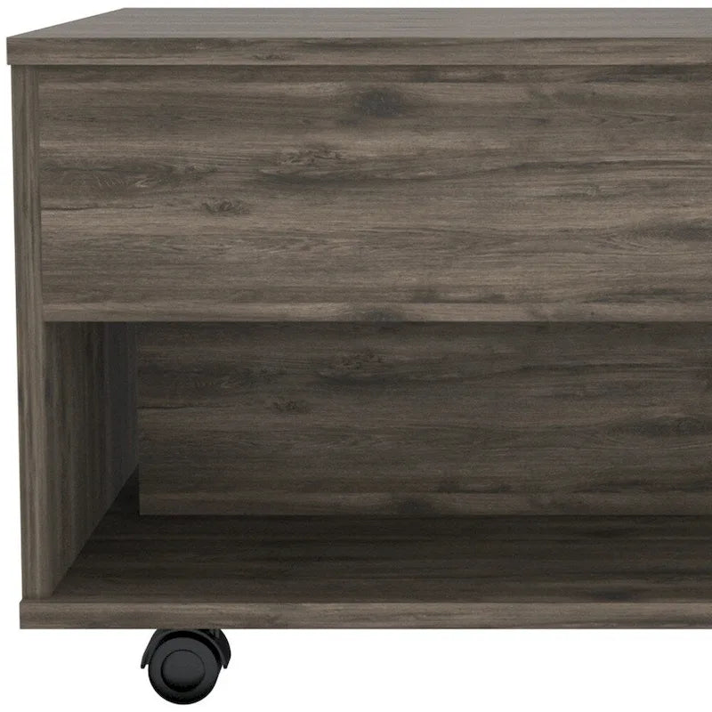 Table basse rectangulaire réglable en hauteur