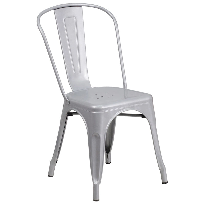 Tables et chaises de jardin en métal