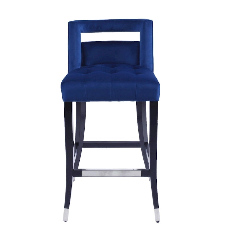 Tabourets de bar en velours