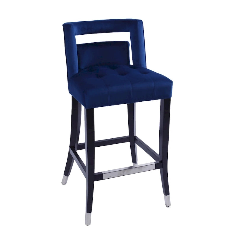 Tabourets de bar en velours