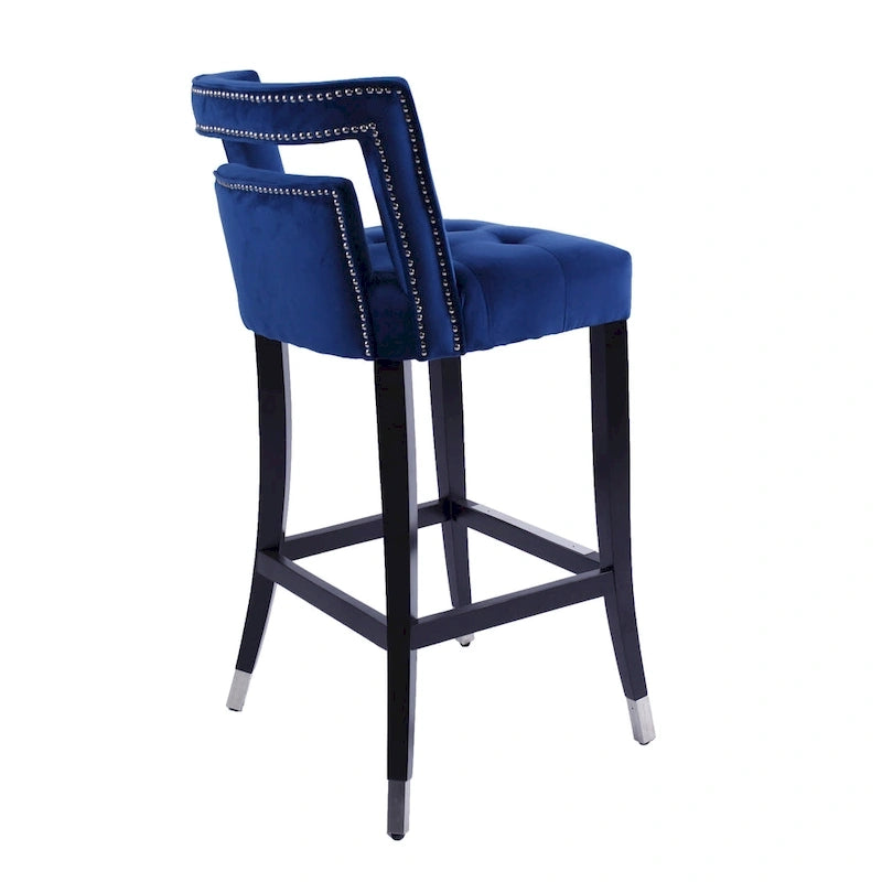 Tabourets de bar en velours