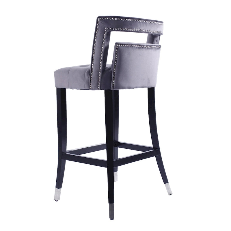 Tabourets de bar en velours
