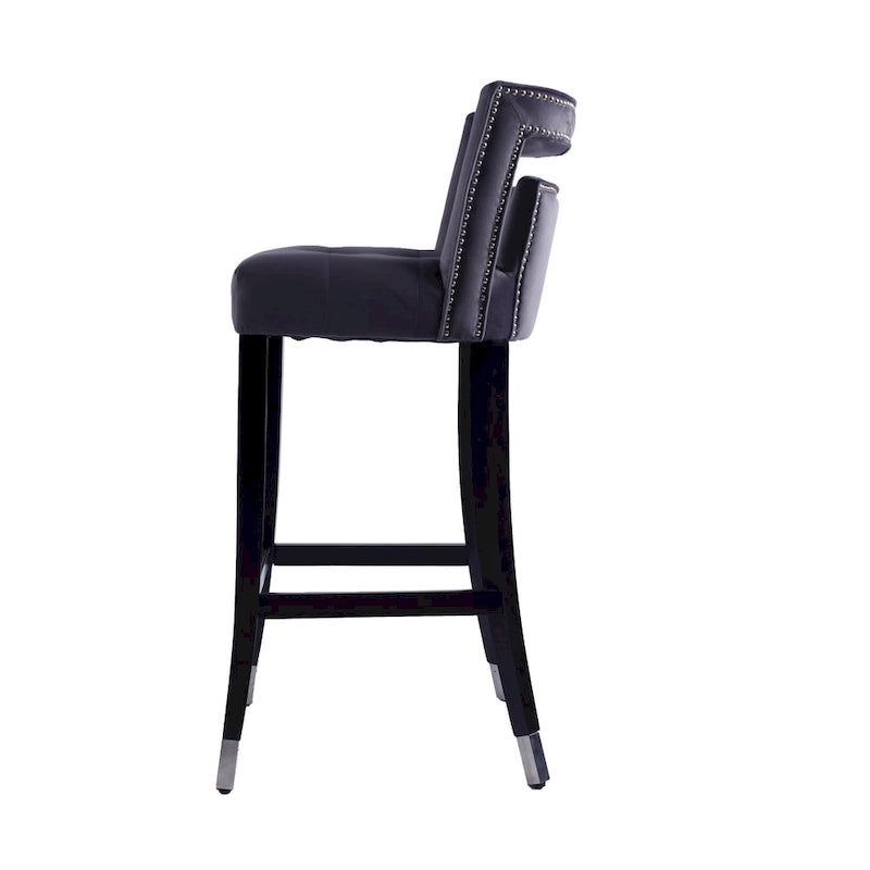 Tabourets de bar en velours
