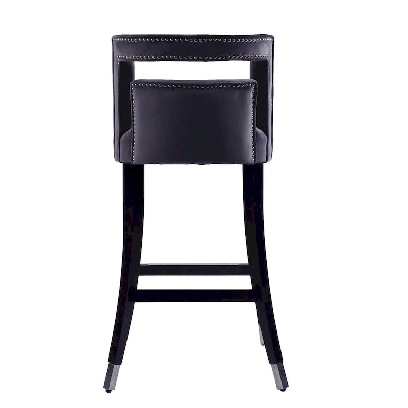 Tabourets de bar en velours