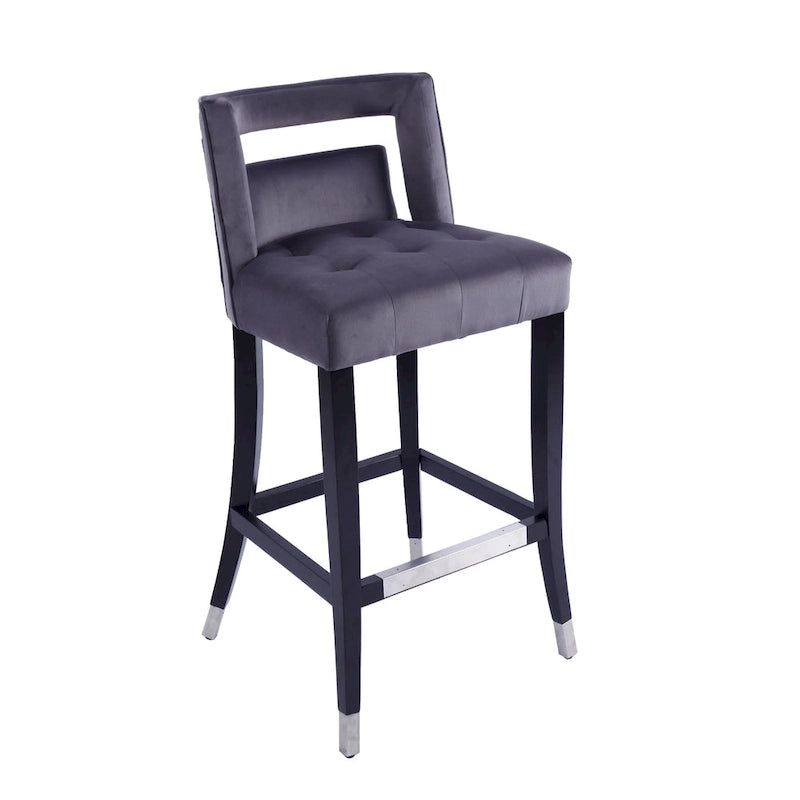 Tabourets de bar en velours