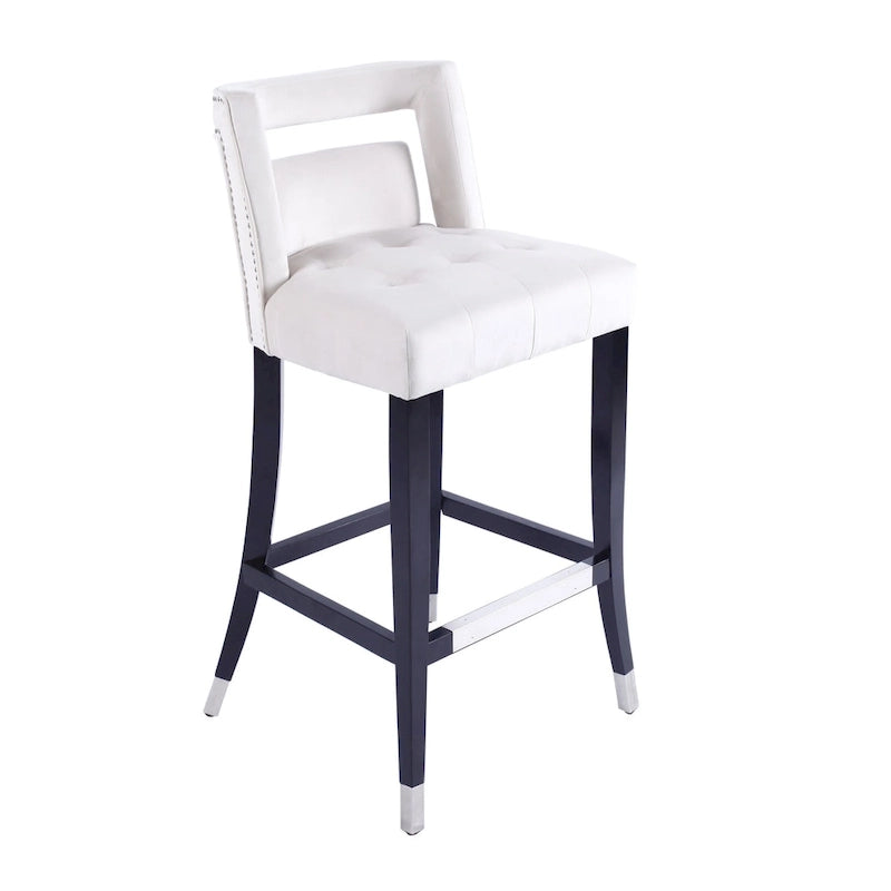 Tabourets de bar en velours