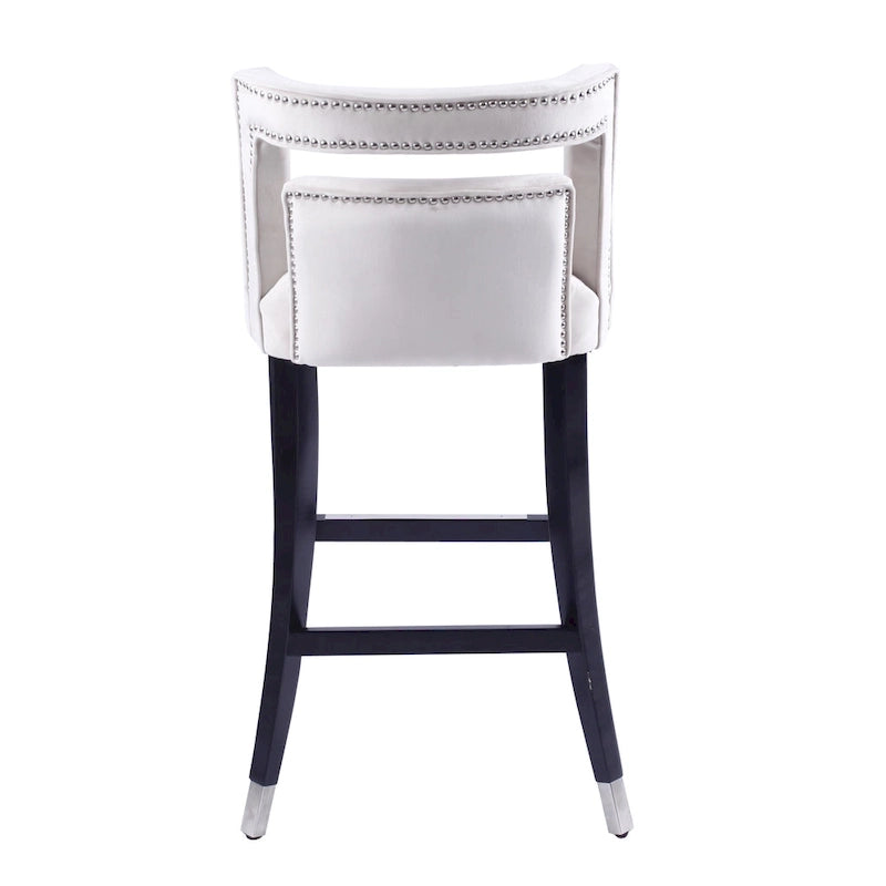 Tabourets de bar en velours