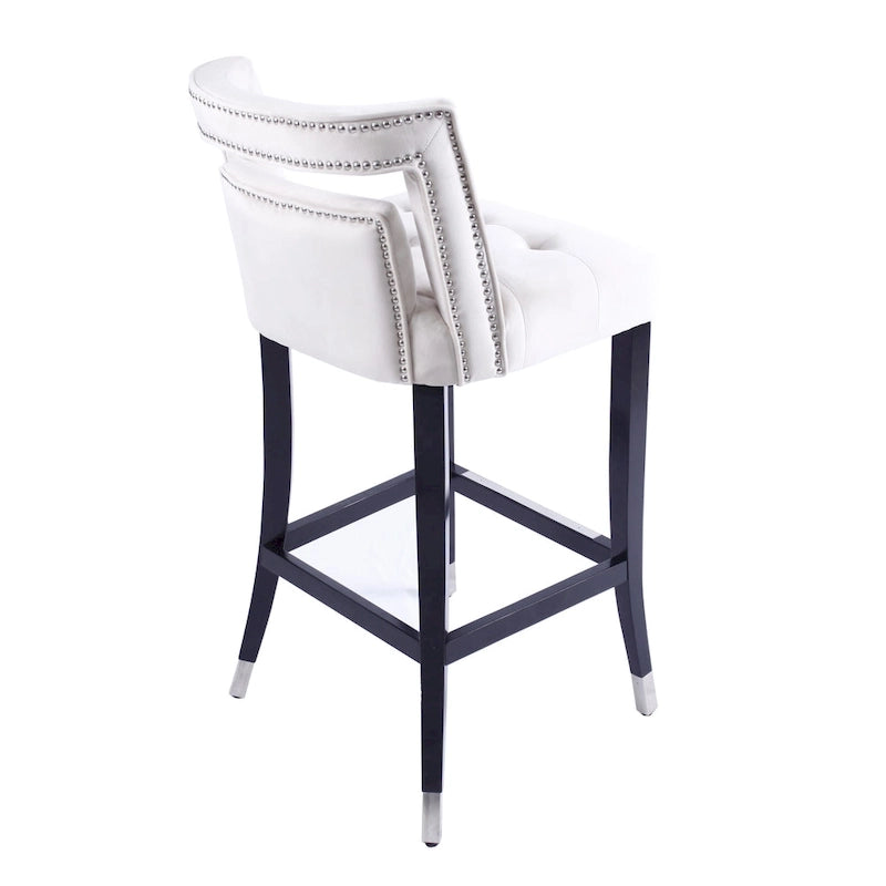 Tabourets de bar en velours