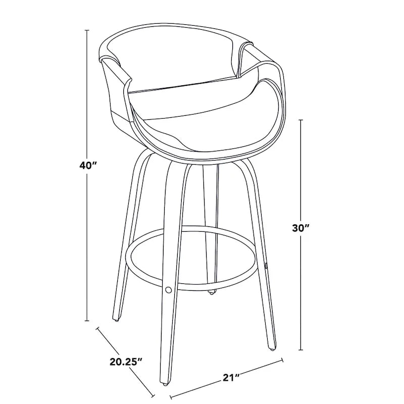 Tabourets de bar à hauteur fixe