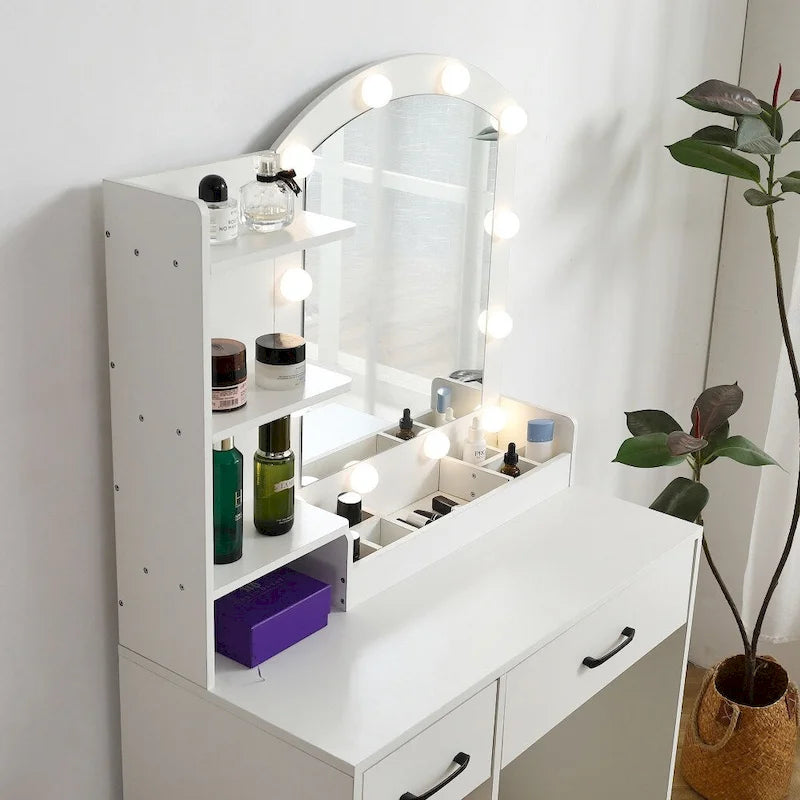 Coiffeuse dans meuble de rangement