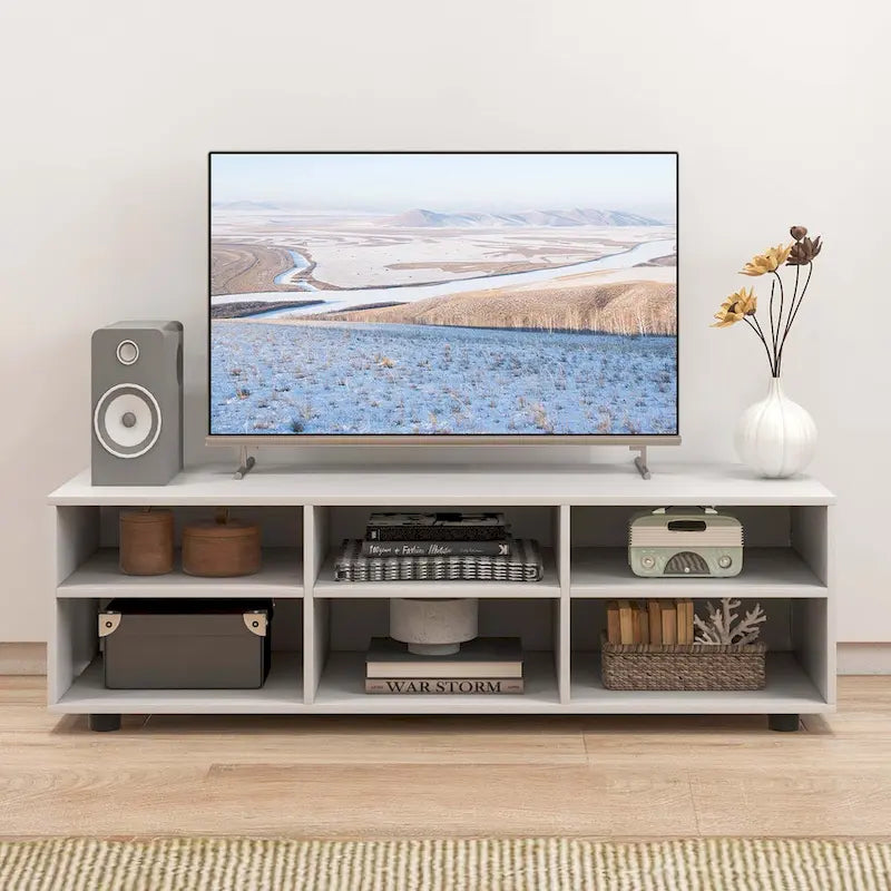 Meuble TV six compartiments