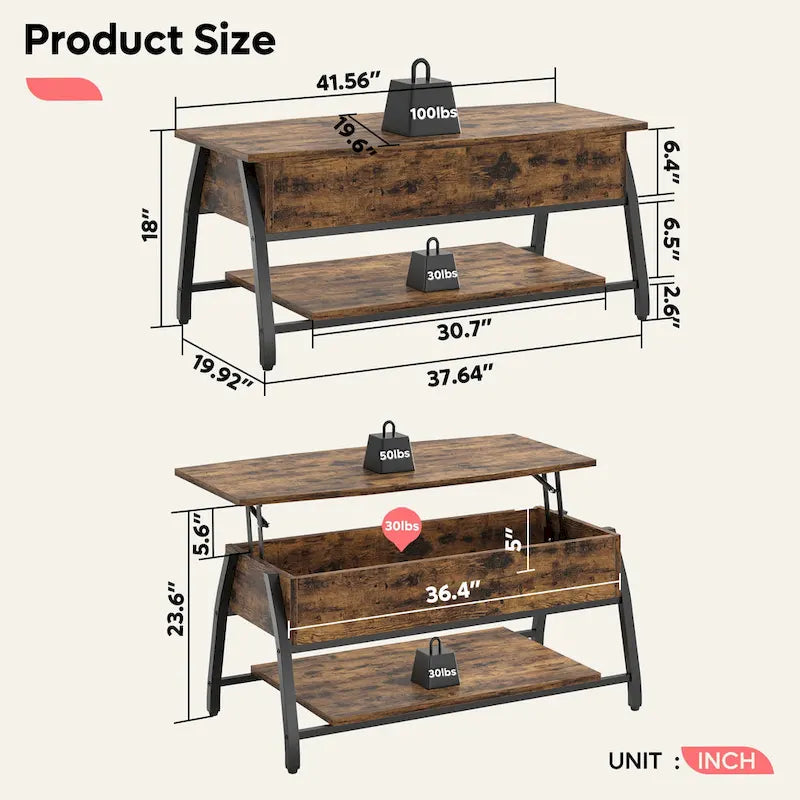 Table basse relevable