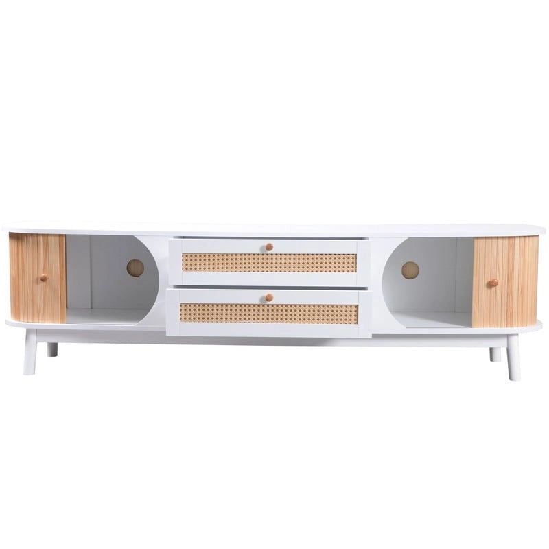 Meuble TV en rotin