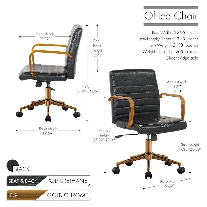 chaise de bureau pivotante