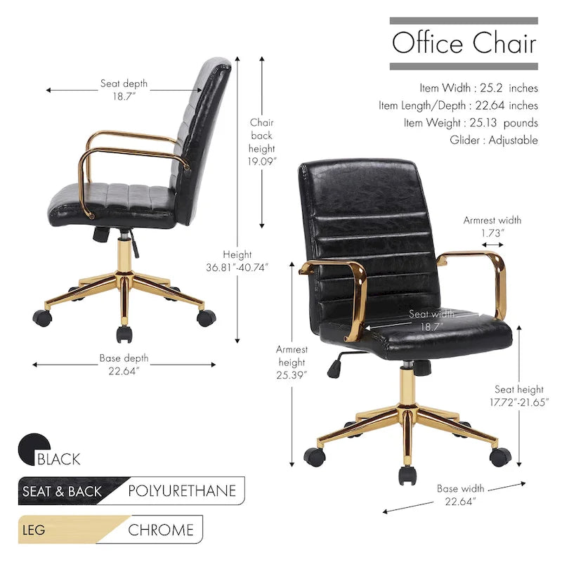 chaise de bureau pivotante