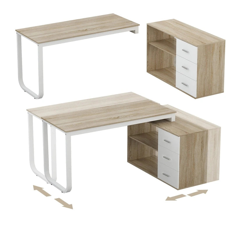 Bureau d'ordinateur d'angle