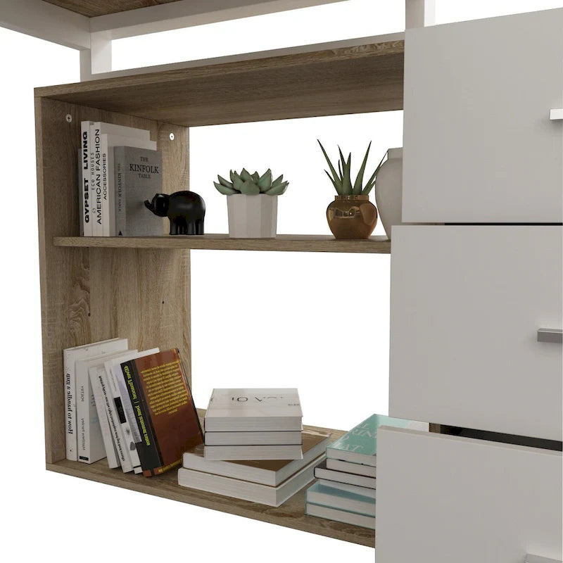 Bureau d'ordinateur d'angle