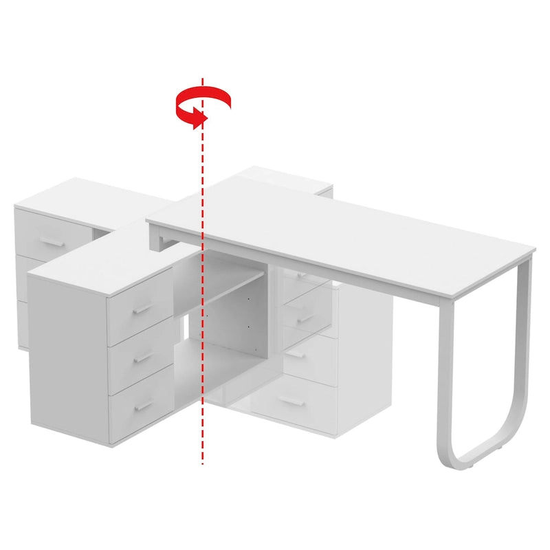 Bureau d'ordinateur d'angle
