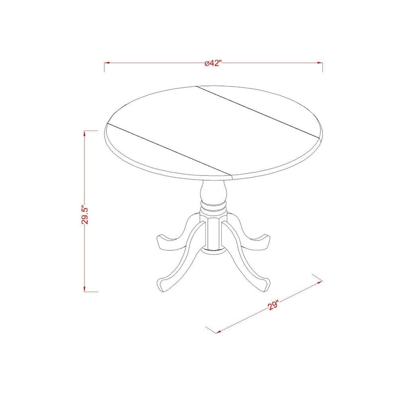 Ensemble table et chaises modernes trois pièces