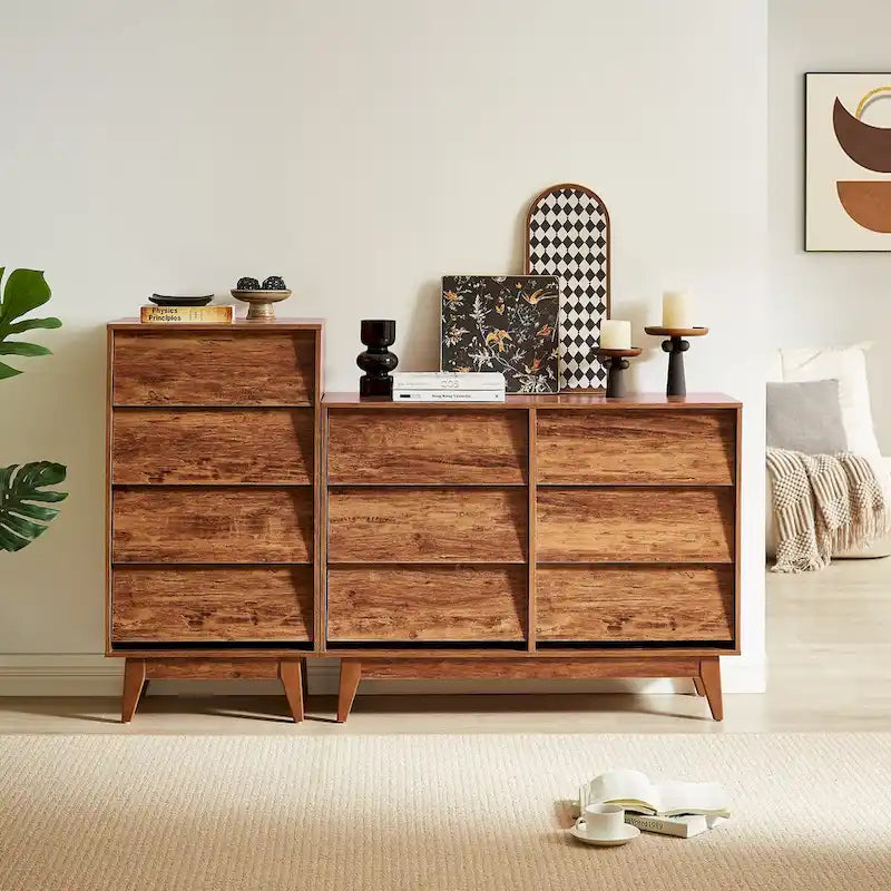 Commode moderne à six tiroirs de style médiéval