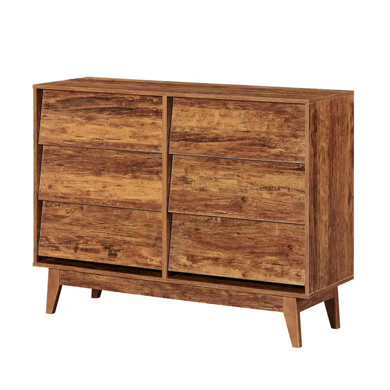 Commode moderne à six tiroirs de style médiéval