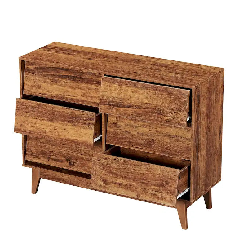 Commode moderne à six tiroirs de style médiéval