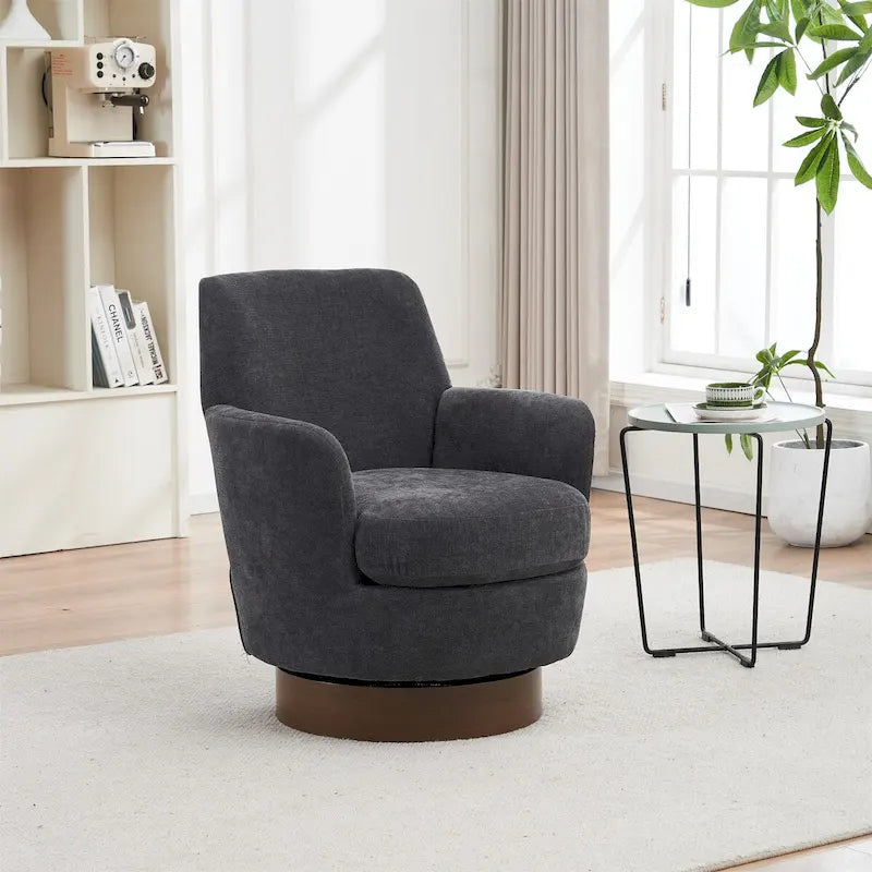 Fauteuil baquet pivotant en fibre de polyester