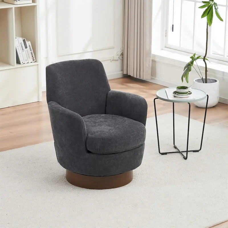 Fauteuil baquet pivotant en fibre de polyester