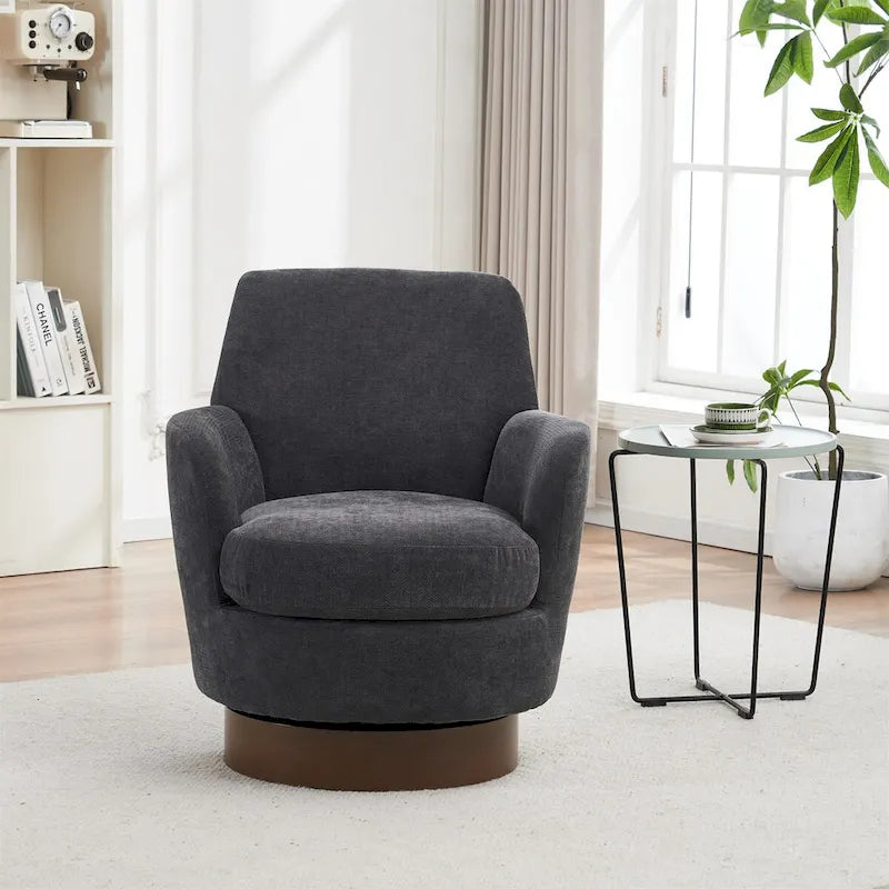 Fauteuil baquet pivotant en fibre de polyester