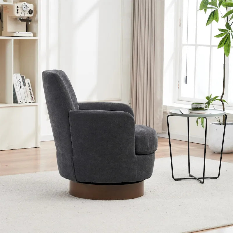 Fauteuil baquet pivotant en fibre de polyester