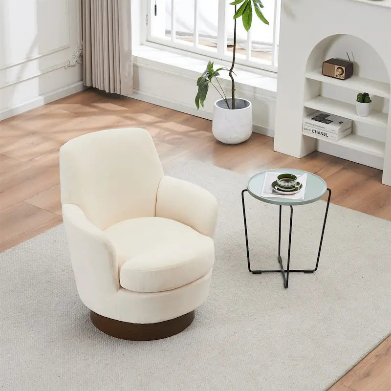 Fauteuil baquet pivotant en fibre de polyester
