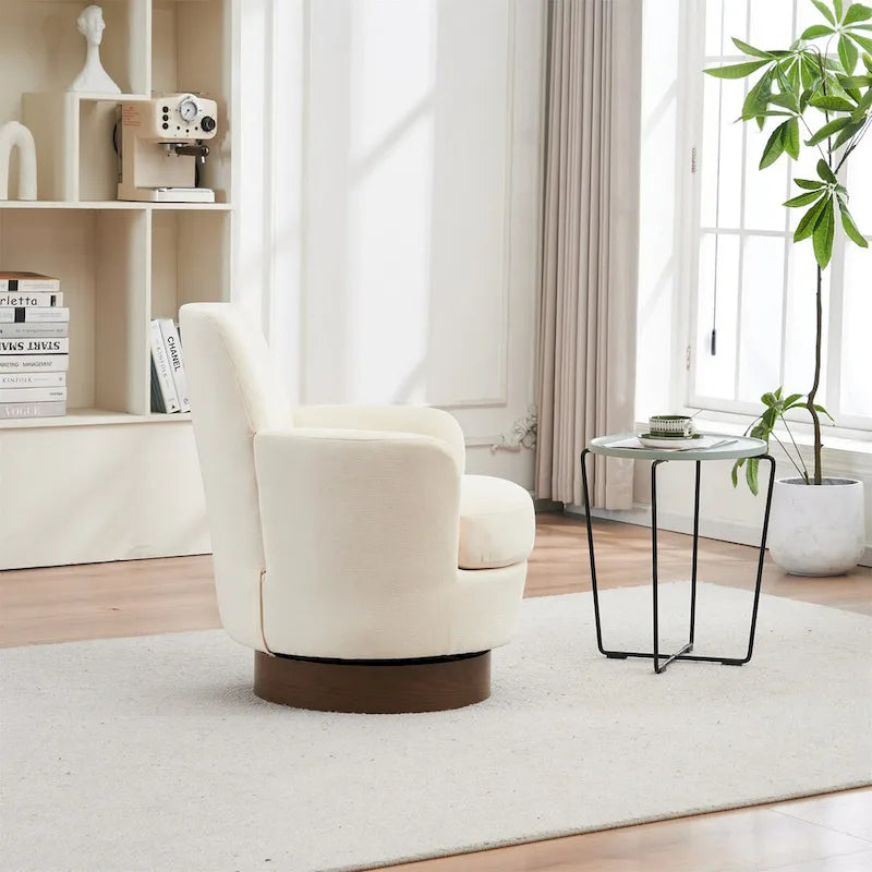 Fauteuil baquet pivotant en fibre de polyester