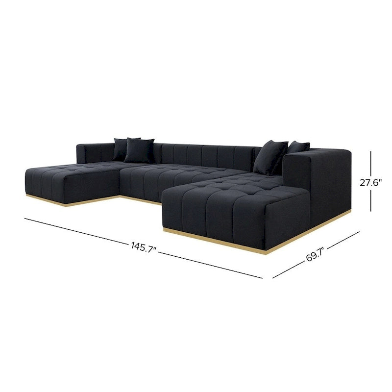 Canapé d'angle en U