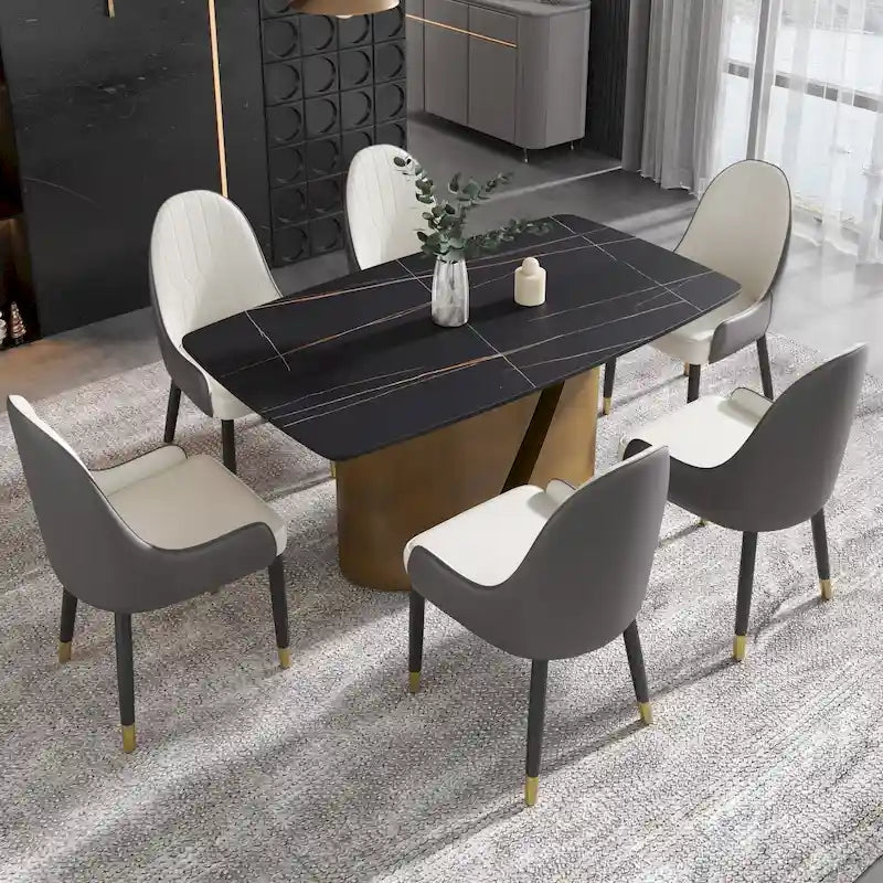 Table de salle à manger de cuisine moderne