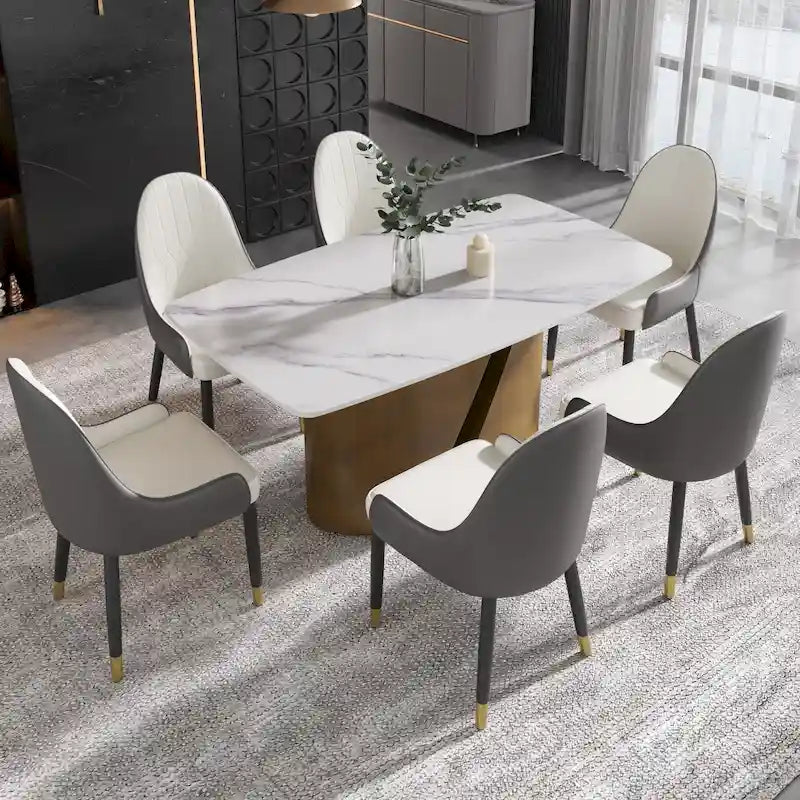 Table de salle à manger de cuisine moderne