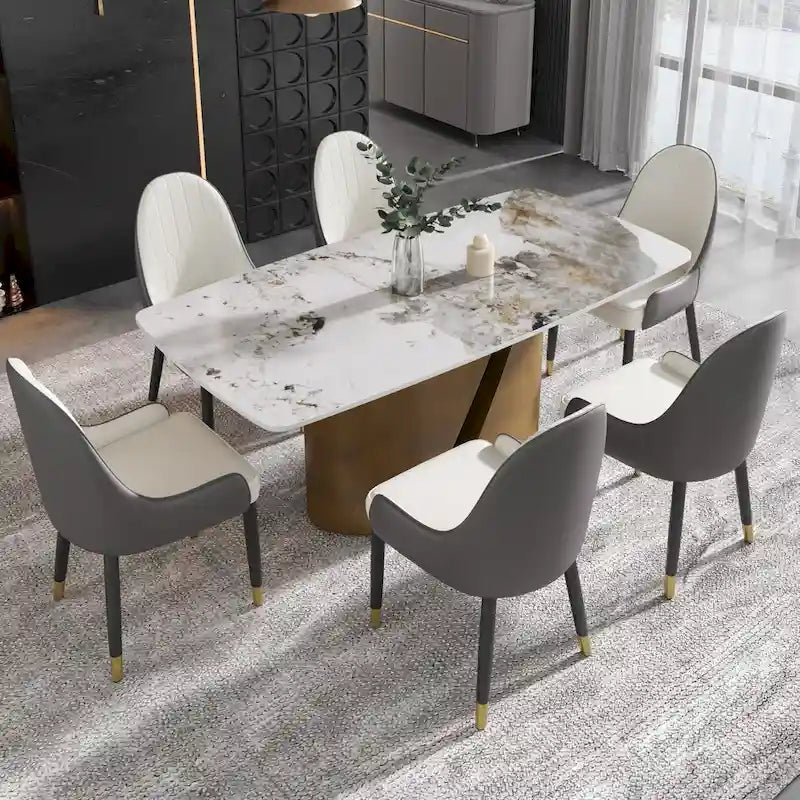 Table de salle à manger de cuisine moderne