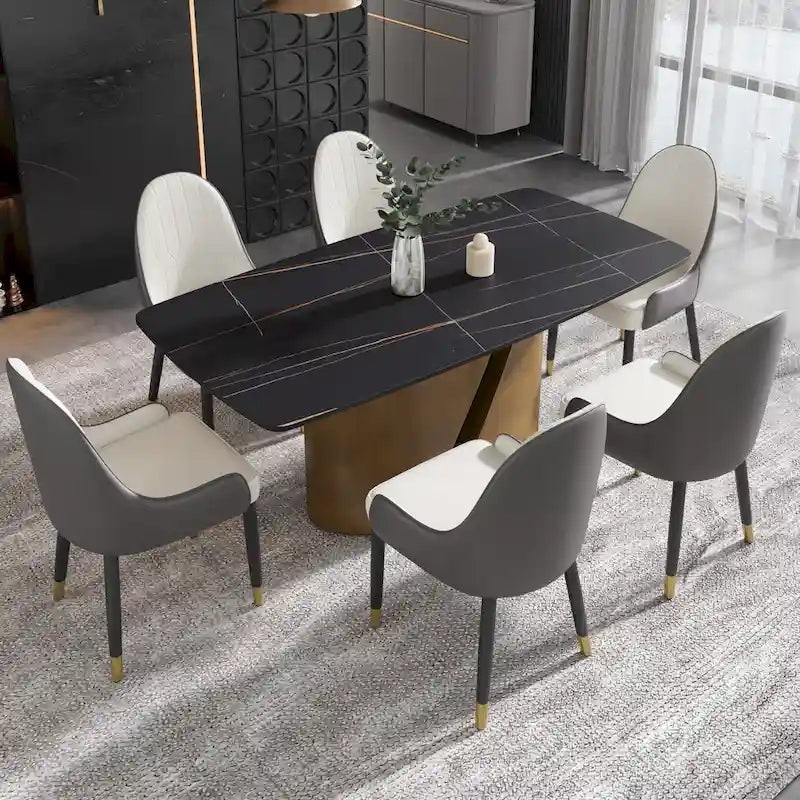 Table de salle à manger de cuisine moderne