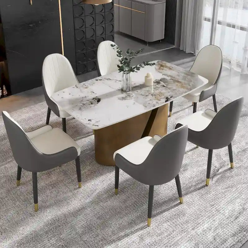 Table de salle à manger de cuisine moderne
