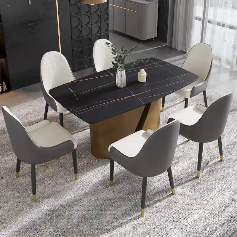 Table de salle à manger de cuisine moderne