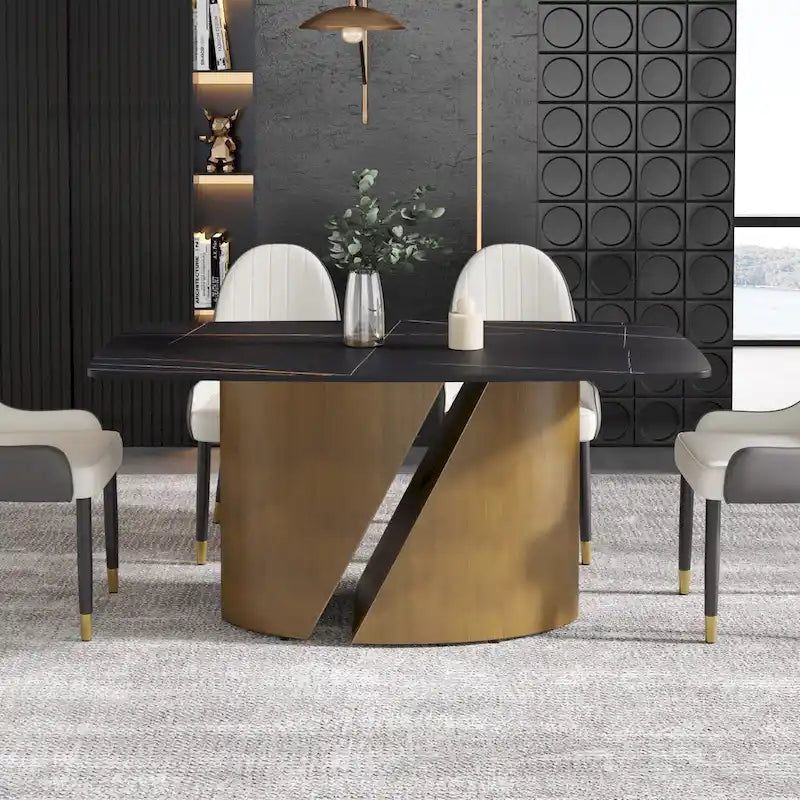 Table de salle à manger de cuisine moderne