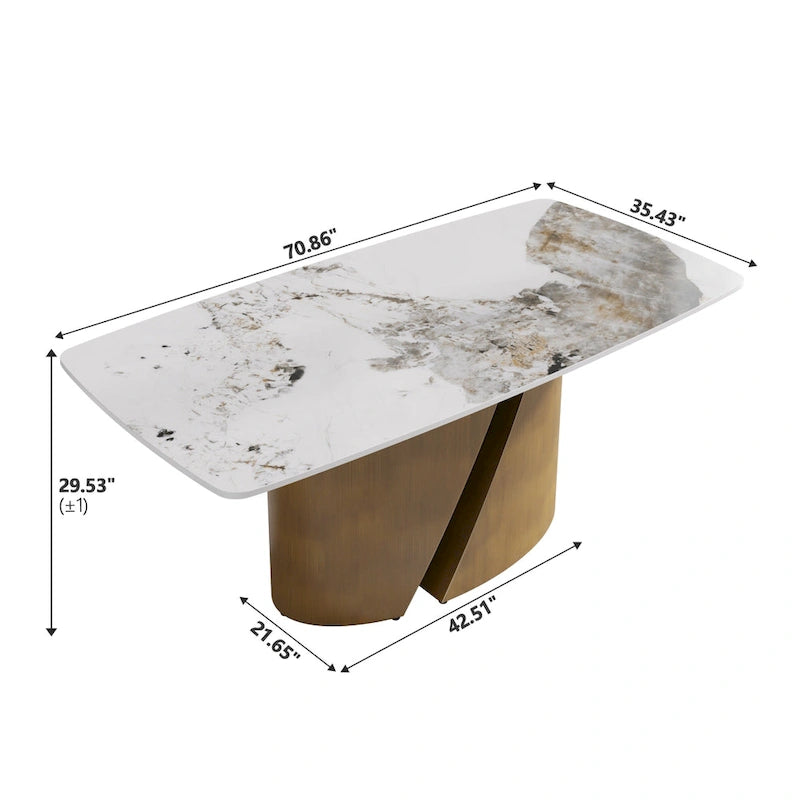 Table de salle à manger de cuisine moderne
