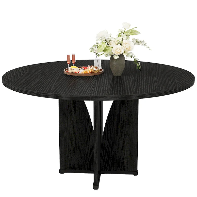Table à manger ronde en bois