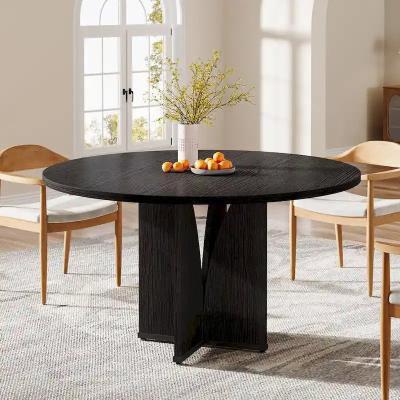 Table à manger ronde en bois