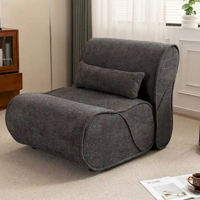 Fauteuil inclinable en velours doux